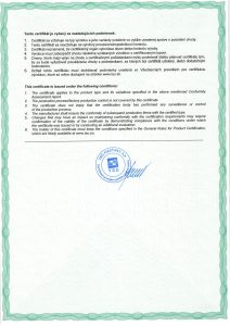 TSU_Conformity_certificate